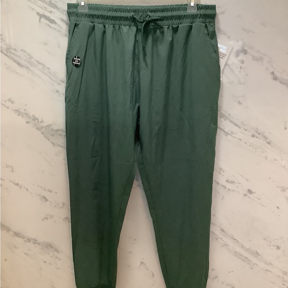 Starting Point Stretch Woven Jogger, Dark Sage, XL, NWT - Picture 2 of 15
